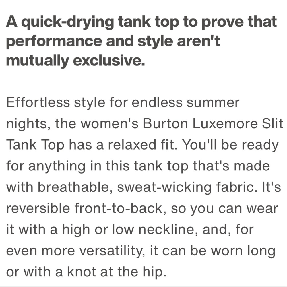 Burton WB Luxemore Slit Tank - Picture 12 of 12